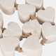 20394-01#38" Marble Hearts Garland, White