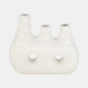 20403#11" 3 Opening Vase, Ivory