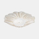 20411#22" Scallop Shell Decor, White