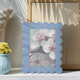 20418-02#5x7 Scallop Edge Photo Frame, Blue