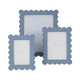 20418-02#5x7 Scallop Edge Photo Frame, Blue