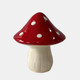 20421-01#5" White Dot Fairy Mushroom, Red/white