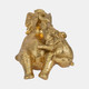 20427#7" Playful Elephants, Gold