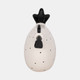 18486-03#7" Dotted Rooster, White/black