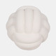 20438-01#5" Knot Orb Rough Texture, White