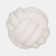 20438-01#5" Knot Orb Rough Texture, White