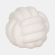 20438-02#7" Knot Orb Rough Texture, White