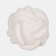 20438-03#9" Knot Orb Rough Texture, White