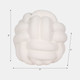 20438-03#9" Knot Orb Rough Texture, White