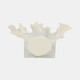 20439-02#14" Branching Coral On Glass Base, White
