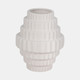 20452-01#8" Textured Staggered Vase, White