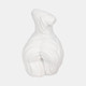 20455-01#11" Curvy Ribbed Sculpture, White