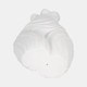 20455-01#11" Curvy Ribbed Sculpture, White