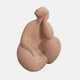 20463#9" Curvy Sitting Figure, Terracotta