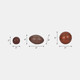 20468#S/3 3/5/6" Sports Ball Objects, Multi