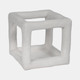 20481-02#10" Textured Open Square Object, White