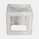 20481-02#10" Textured Open Square Object, White