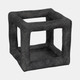 20481-04#10" Textured Open Square Object, Black