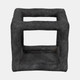 20481-04#10" Textured Open Square Object, Black