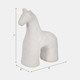 20482-01#6" Textured Horse, White
