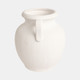 20492-01#9" Weathered Jug With Handles, White