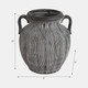 20493-01#9" Weathered Jug With Handles, Black