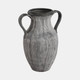 20493-03#15" Weathered Jug With Handles, Black