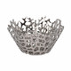 EV20513-01#S/2 10/13" Steffi Silver Ceramic Bowls 