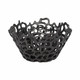 EV20513-02#S/2 10/13" Steffi Black Ceramic Bowls
