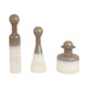EV20524#S/3 11/16/21" Calista Cream Glaze Bottles 