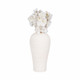 EV20526-01#12" Riad Medium White Ceramic Vase