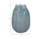 20541-02#14" Glass Sea Urchin Vase, Blue
