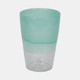 20543-01#9" Fluted Glass Vase, Aqua Haze
