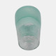 20543-01#9" Fluted Glass Vase, Aqua Haze