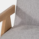 17051-05#Wood - Scandinavian Accent Chair, Gray