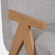 17051-05#Wood - Scandinavian Accent Chair, Gray