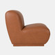 20549#Armless Accent Chair, Brown