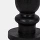 20562-02#27" Traditional Hurricane On Pedestal, Black