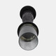 20562-02#27" Traditional Hurricane On Pedestal, Black
