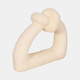 20539#11" Knot With Open Cut-out Sand Glaze, Ivory