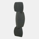 20540-04#12" Stacked Objects Taper Holder Sand Glaze, Black