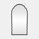 20572-02#31x59" Wavy Leaner Mirror, Black