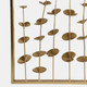 20593#S/2 32" Small Blooms Metal Wall Panels, Gold
