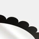 20595#34" Scallop Border Mirror, Black