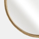 20596#25x37 Arch Top Mirror, Gold