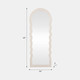 20598-01#24x64 Layered Curvy Leaner Mirror, White