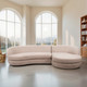 20617#118" Raf Chaise Sofa, Blush 2 Bx