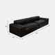 20619#121" Lounge Ii Sofa, Black 2bx