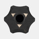 20643-01#5" Textured Geometric Orb, Black