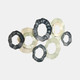 20602#39" Open Cut Out Discs Metal Wall Decor, Multi